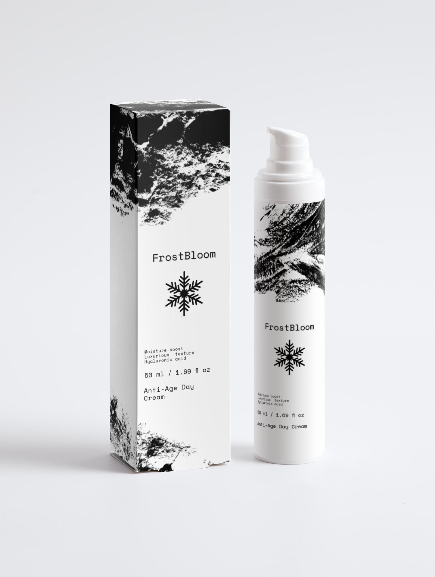 FrostBloom Anti-Age Day Cream 50ml — COSMOS NATURAL certified anti-aging moisturiser with hyaluronic acid