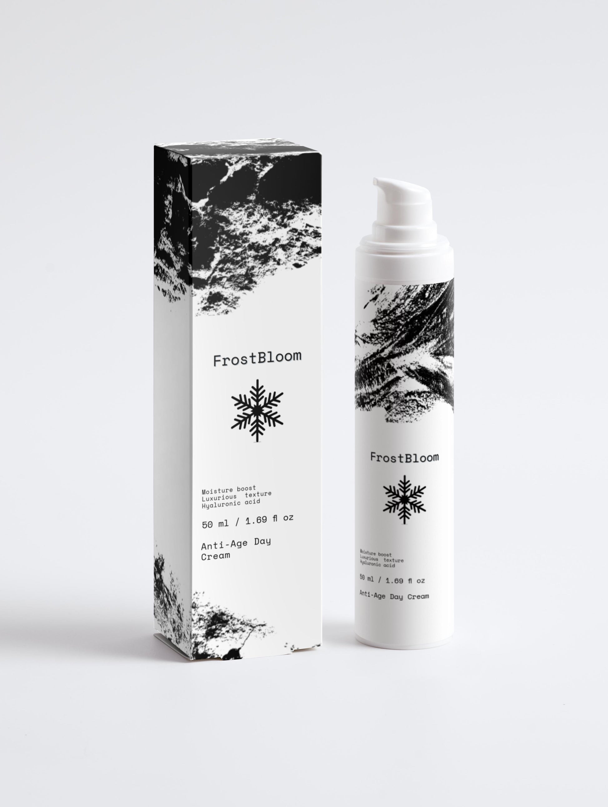 FrostBloom Anti-Age Day Cream 50ml — COSMOS NATURAL certified anti-aging moisturiser with hyaluronic acid